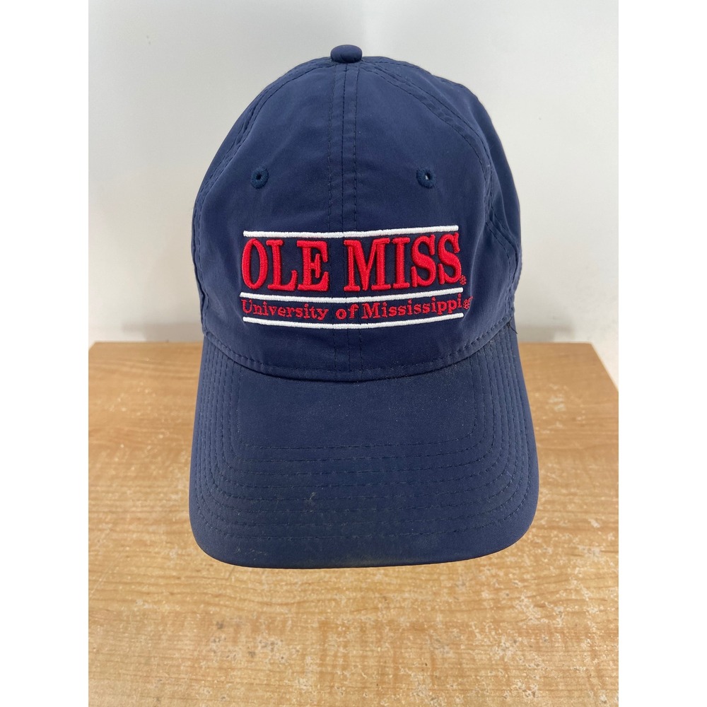 The Game Ole Miss Rebels Hat Navy Blue Adjustable University of Mississippi Cap